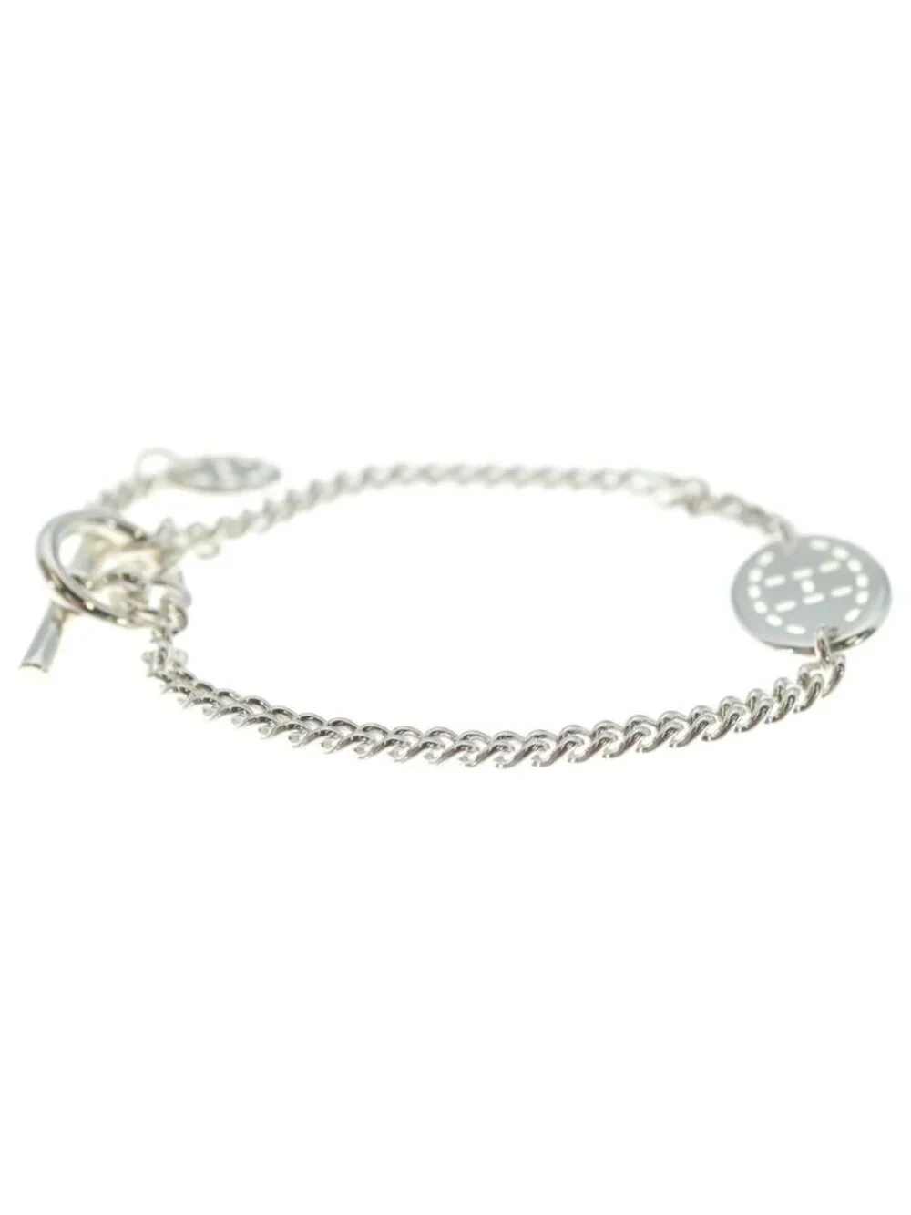 Hermes Point Sellier Pointe GM Bracelet 925 Sterling Silver